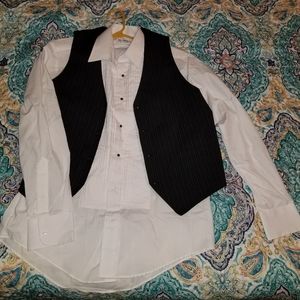 Button up and  vest